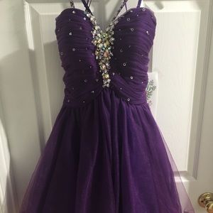 Purple Cocktail Dress